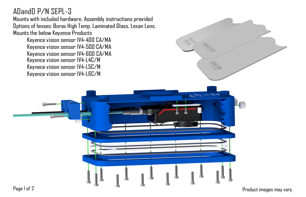 Keyence Vision Sensor IV4-500 Mounts to SEPL-3 – Pop Link® Mounting Systems