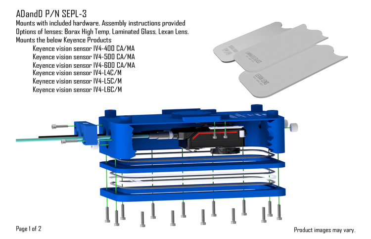 Keyence Vision Sensor IV4-500 Mounts to SEPL-3 – Pop Link® Mounting Systems