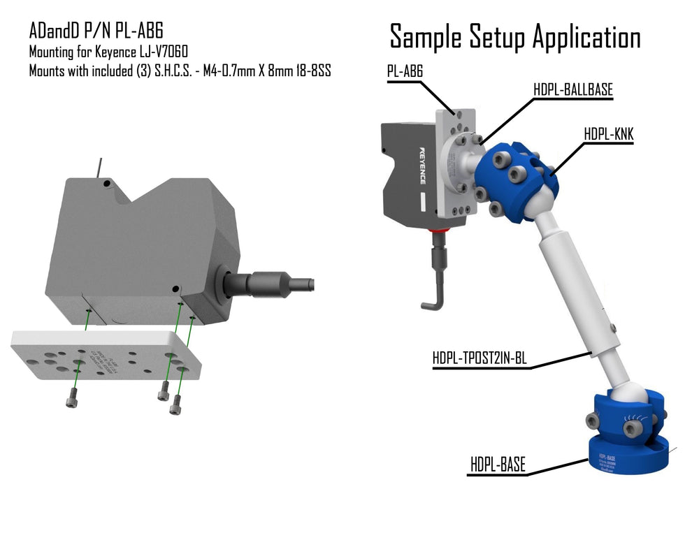 Keyence LJ Products – Pop Link® Mounting Systems