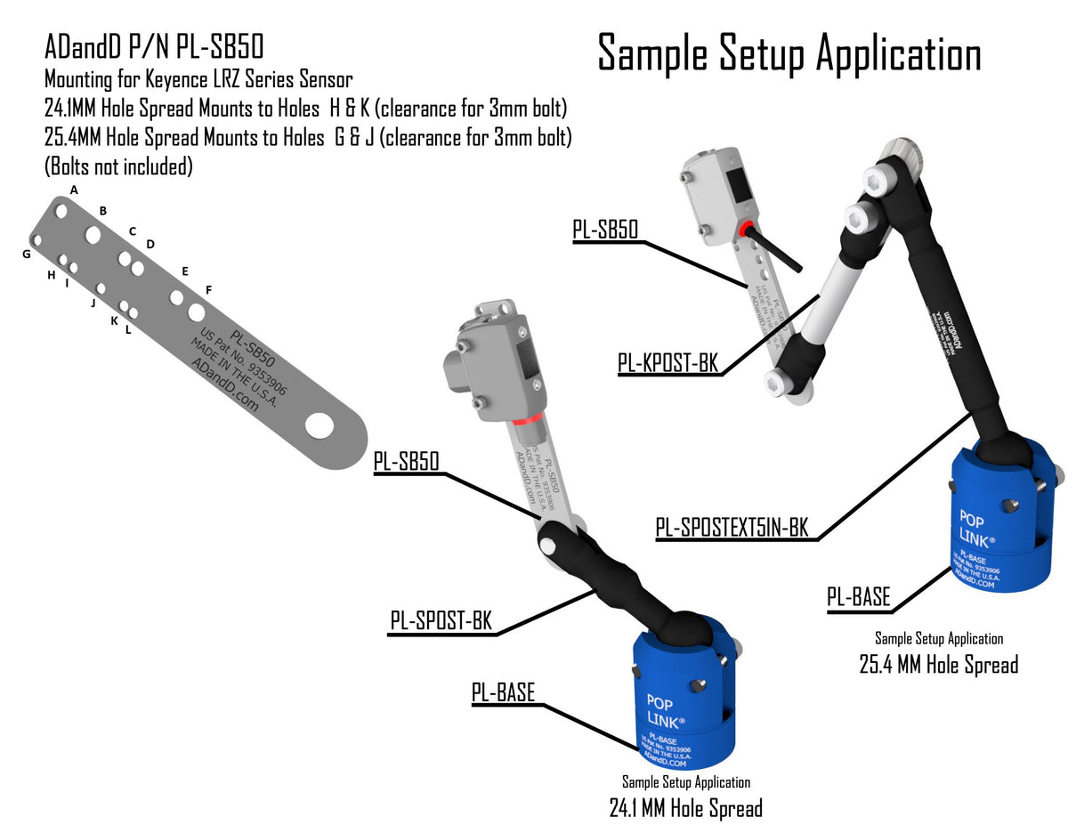 Keyence LRZ Products – Pop Link® Mounting Systems